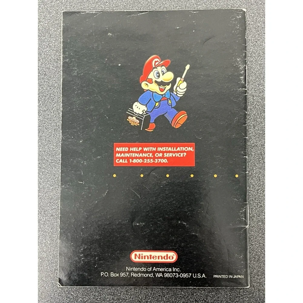 Super Nintendo Console Instruction Manual Only HW(B)-SNS-USA-2 SNES